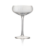 Hunter Ribbed Coupe Glasses