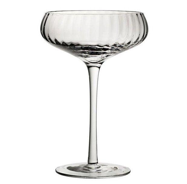 Hunter Ribbed Coupe Glasses - H&G Cocktails