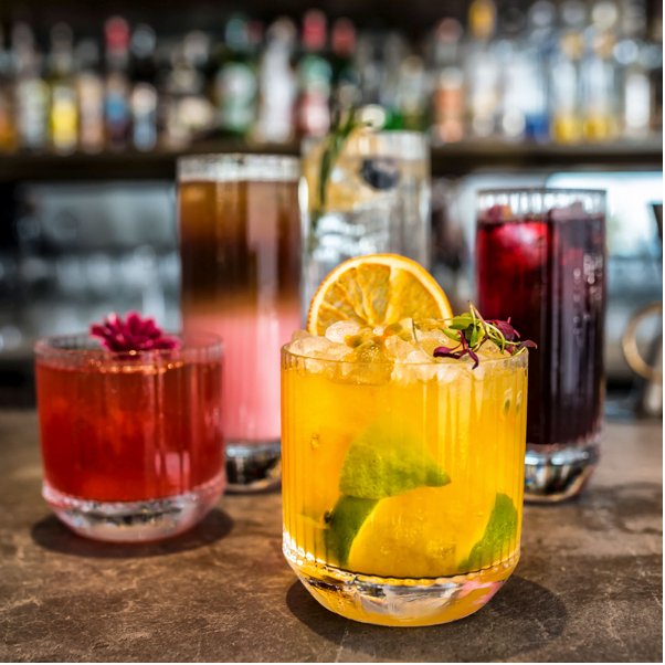 Hunter Ribbed Whiskey Tumblers - H&G Cocktails